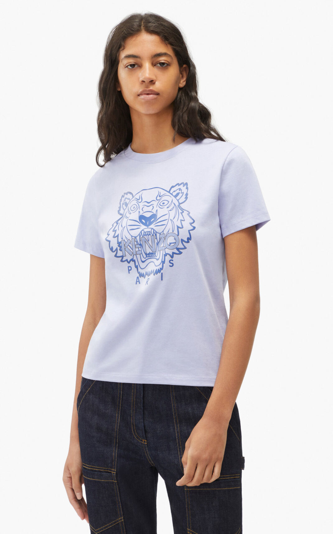 Kenzo The Téli Capsule Tiger Póló Női Világos Kék | ID.988172